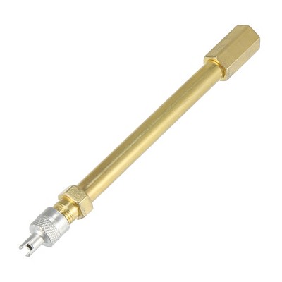 Unique Bargains Auto Tire Valve Extension Adaptor Air Tyre Stem Extender Inflation Stright Bore for Car Truck Motorcycle 100mm/3.94" 1pc