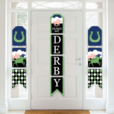 Big Dot Of Happiness Kentucky Horse Derby - Hanging Vertical Paper Door  Banners - Horse Race Party Wall Decoration Kit - Indoor Door Decor : Target