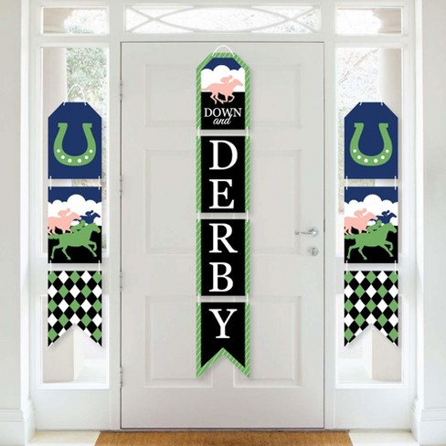  Kentucky Derby Party Supplies, Horse Racing Hanging Swirls  KENTUCKY DERBY Banner, Derby Day Ceiling Signs Banner, Run for the Roses  Home Banner Decorations for Indoor Outdoor Wall Background Sign : Home