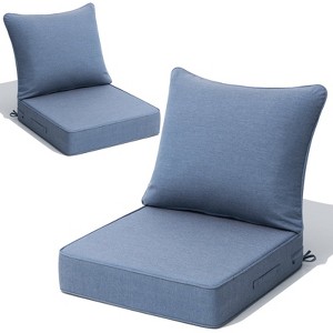 Crestlive Products 24 x 24 inch Sunbrella Outdoor Deep Seat Cushion Water-Repellent & Fade-Resistant Patio Chair Cushion - 1 of 4