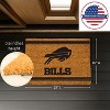 Evergreen Buffalo Bills Logo Turf Mat, Brown- 28 x 16 Inches Indoor Outdoor Doormat - 4 of 4