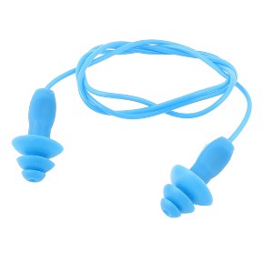 Unique Bargains Silicone Water Sports Swim Hearing Protection Earplug Blue - 1 of 4