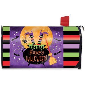Witch Feet Halloween Magnetic Mailbox Cover Cauldron Full Moon Standard Briarwood Lane - 1 of 3
