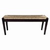 Seagrass Bench Black - StyleCraft: Signature Collection Acacia Wood, No Assembly Required, 250lb Capacity - 2 of 4