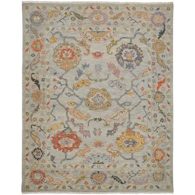 Karina Traditional Persian Gray/Yellow/Red Area Rug