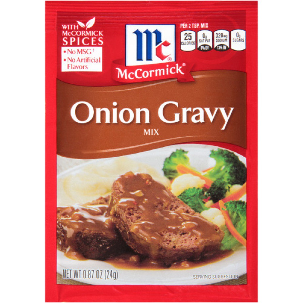 UPC 052100098807 product image for McCormick Onion Gravy Mix .87 oz | upcitemdb.com