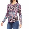 Women's Long Sleeve Crew Neck Top - Karen Kane - 2 of 3