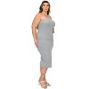 L I V D Women's Sienna Tie Neck Rib Dress - 2 of 3