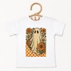Checkered Ghost Floral Vintage - Youth Short Sleeve Graphic T-Shirt and Toddler Short Sleeve Graphic T-Shirt - 2 of 3