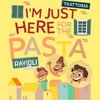 Juniors Womens Luca I'm Just Here for the Pasta Racerback Tank Top - 2 of 4