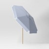 9' Round Valance Outdoor Patio Market Umbrella with Trim Blue/Ivory - Threshold™ designed with Studio McGee - 3 of 4