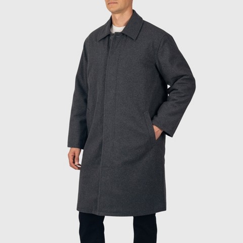 Мужские свитеры Alpine Swiss Zach Men’s Wool Blend Overcoat – Knee-Length Trench Coat, Runs Large for Layering Over Suits or Sweaters Gray 2XL