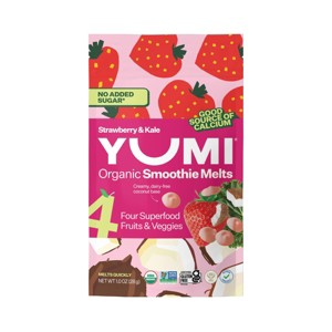 YUMI Smoothie Melts Baby Meals - Strawberry & Kale - 1oz - 1 of 4