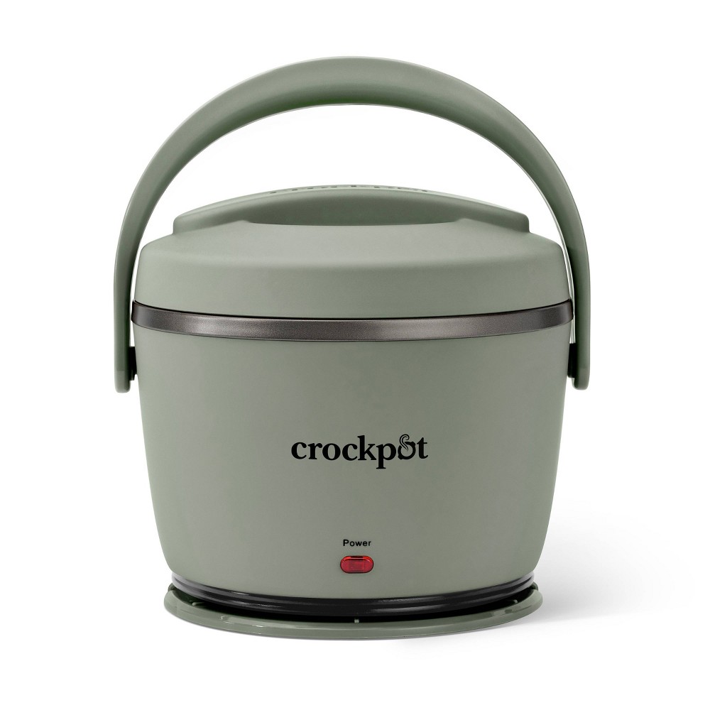 Crock-Pot 20oz Lunch Crock Food Warmer Moonshine Green: Portable Slow Cooker, Dishwasher-Safe, Locking Lid, 1 Setting
