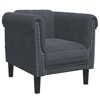 vidaXL Sofa Chair Dark Gray Velvet - 2 of 4