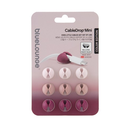 9pk CableDrop Mini Cable Router Clips Ombre Blush - BlueLounge - image 1 of 4