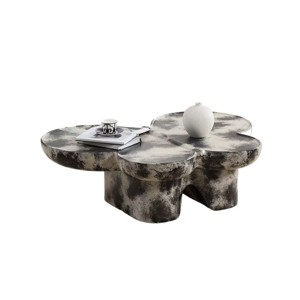 Modern Butterfly Coffee Table, Fiberglass Accent Table with Sculptural Design for Living Room - Koiai - 1 of 4