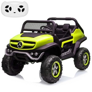 2 Seater Kids Ride On Truck 24V Ride On Toy Licensed Mercedes Benz Battery Powered Electric Vehicle for Toddles - 1 of 4