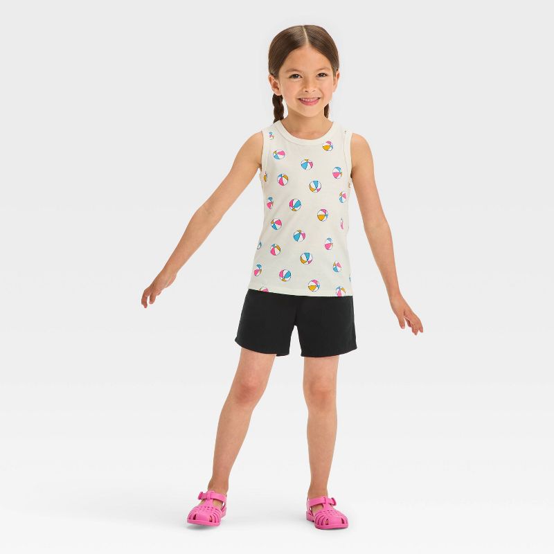 Toddler Girls' Woven Shorts - Cat & Jack™ Black, 5 of 6