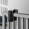 VEVOR Sliding Gate Kit, 6” Rolling Gate Hardware Kit C-type Bracket, Heavy Duty Sliding Gate Rollers for Connect Tracks Door Frames,Black - 2 of 4
