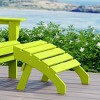 WestinTrends Dylan Outdoor Patio HDPE Adirondack Ottoman Footrest - 2 of 4