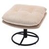 Kumasinova Modern Accent Chair with Ottoman,Plush Velvet Living Room Chair,Comfy Reading Chair & Footstool,Bedroom Chairs for Adults - 4 of 4
