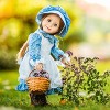 The Queen's Treasures Blue Calico Dress w Brown Lace up Boots for 18-Inch Doll - image 2 of 4