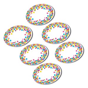 Ashley Productions® Magnetic Whiteboard Eraser, Oval Confetti, Pack of 6 - 1 of 3