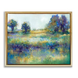 Stupell Industries Wetland Landscape Abstract Floating Frame Canvas Art - 1 of 4