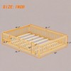 ROOMTEC Floor Bed with Safety Guardrails and Door for Kids - 3 of 4