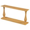 Vintage Sofa Table Console Table with Pine Veneer and Vase-Leg Design,for Living Room Study room Entryway Bedroom - 3 of 4