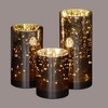 Northlight Set of 3 Prelit LED Galaxy Night Glass Jars 9" - Brown/Gold - 2 of 2