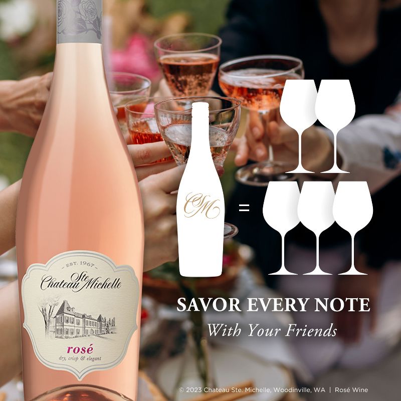 Chateau Ste. Michelle Ros&#233; Wine - 750ml Bottle, 4 of 8