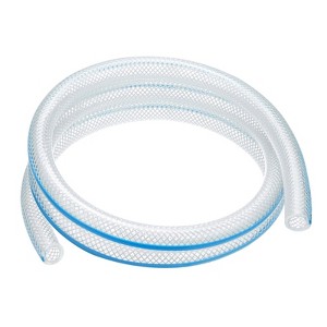 Unique Bargains Clear Braided PVC Tube Industrial Tubing 7/10 x 1/2 x 5FT 1 Pc - 1 of 4