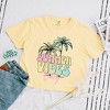 Simply Sage Market Women's Summer Vibes Only  Short Sleeve Relaxed Fit Cropped Tee - 3 of 3