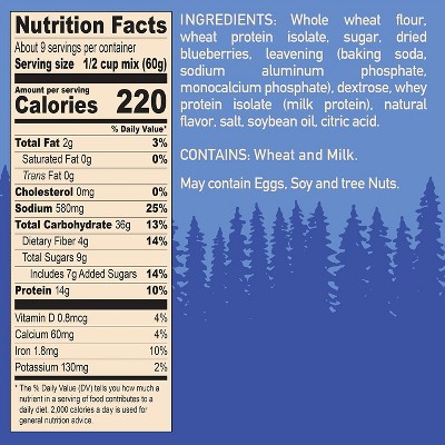 Krusteaz Protein Blueberry Pancake Mix, 20 Oz Target