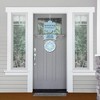 Big Dot of Happiness Winter Wonderland - Hanging Porch Snowflake Holiday Party & Winter Wedding Outdoor Decorations - Front Door Decor - 3 Piece Sign - 2 of 4