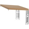 Outsunny 10' x 10' Outdoor Pergola Canopy, Metal Patio Canopy with Drainage Holes for Backyard, Garden, Porch - 4 of 4