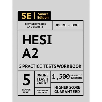 Hesi A2 5 Practice Tests Workbook - (Paperback)