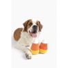 Midlee Candy Corn Plush Halloween Dog Toy - Set of 2 - 2 of 4