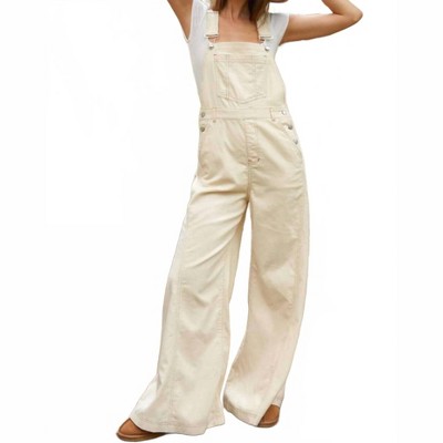 Women's Cammie Corduroy Overalls - Peach Love