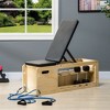 Soozier Adjustable Weight Bench with Rack for Dumbbells & Storage, Workout Bench Home Gym Storage Rack Incline Bench Weight Lifting Equipment - 2 of 4