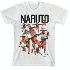 Naruto Squad Art Youth White Graphic Tee - 1 of 1