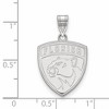 Black Bow Jewelry 10k White Gold Florida Panthers NHL Large Pendant - 2 of 3