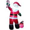 Northlight LED LIghted Inflatable Santa Claus with Toy Sack Outdoor Christmas Decoration - 8' - 2 of 2