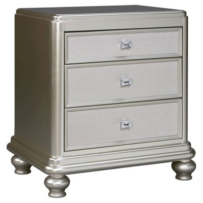 silver nightstand target