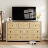 7 Dresser for Bedroom, 29" Tall Dresser, Modern Tall Drawer Dresser with Storage, Wooden Closet Dressers Chest of Drawers, White - 3 of 4