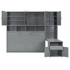 YOOCOZZ Twin Size Murphy Bed with Closet, Drawers, and Desk - 4 of 4