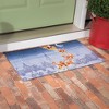 Evergreen Santa Sleigh Embossed Indoor Outdoor Doormat Home Decor - 2 of 2
