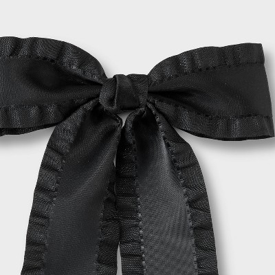 Girls' Ruffled Edge Satin Bow Clip - art class' - image 4
